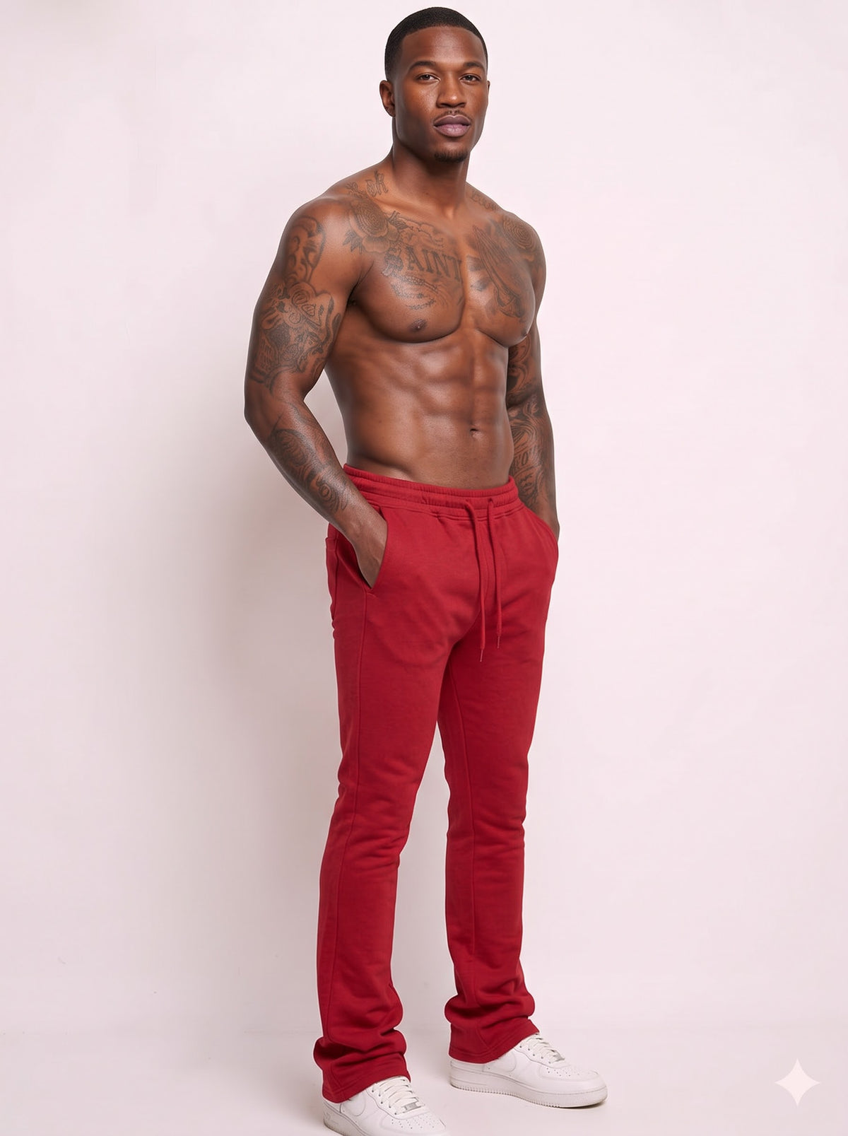 Blind Trust Fleece Stacked Pants Multi Colors