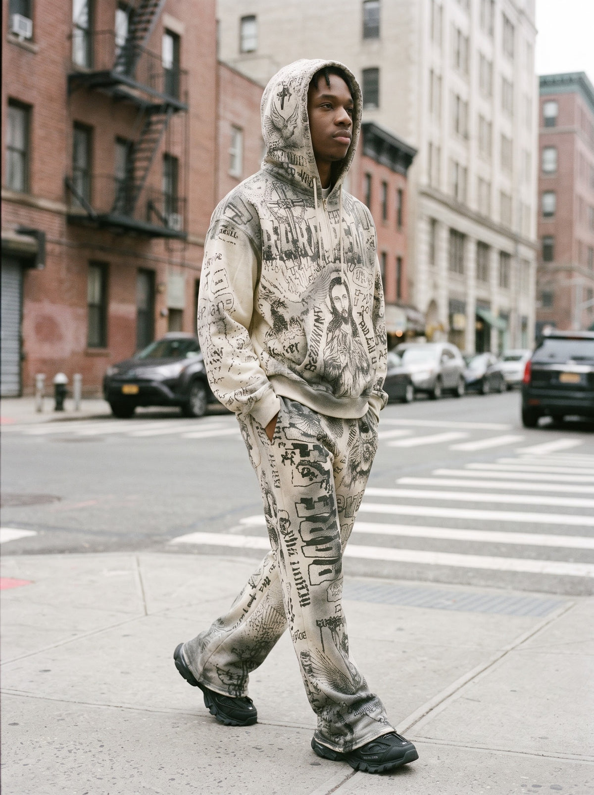 Rare Peace Victory Hoodie Ecru Light Beige
