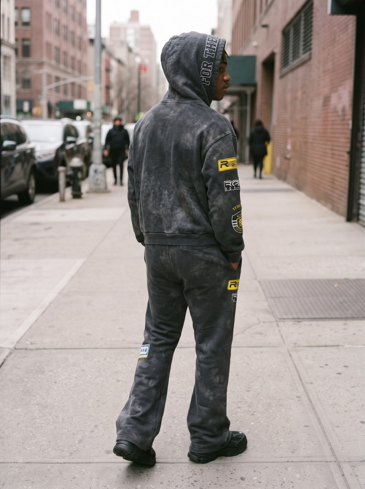 Rare Peace Value Stacked Sweat Pants Grey