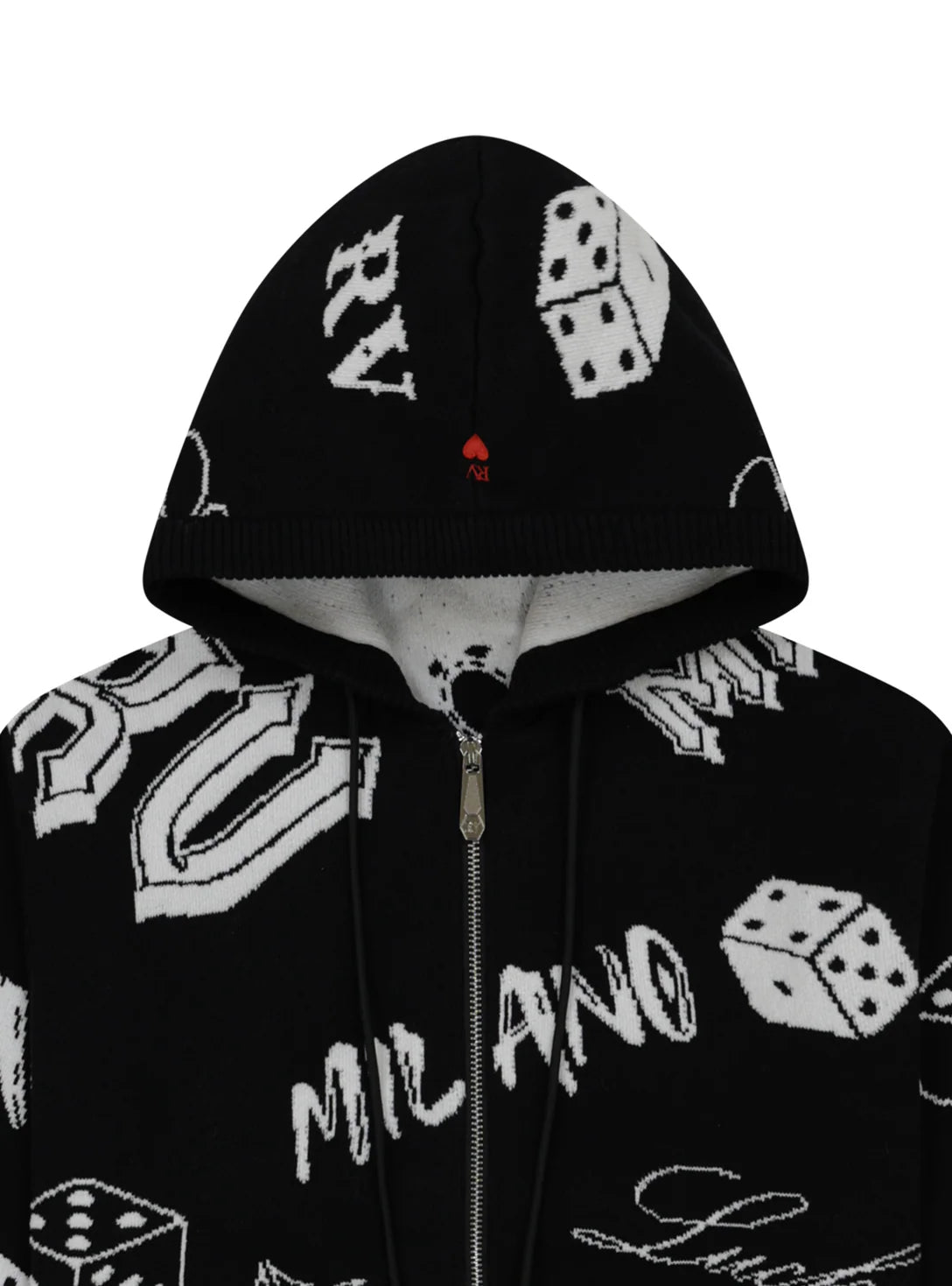 Roberto Vino Milano Game Hoodie Jacket Multi Colors