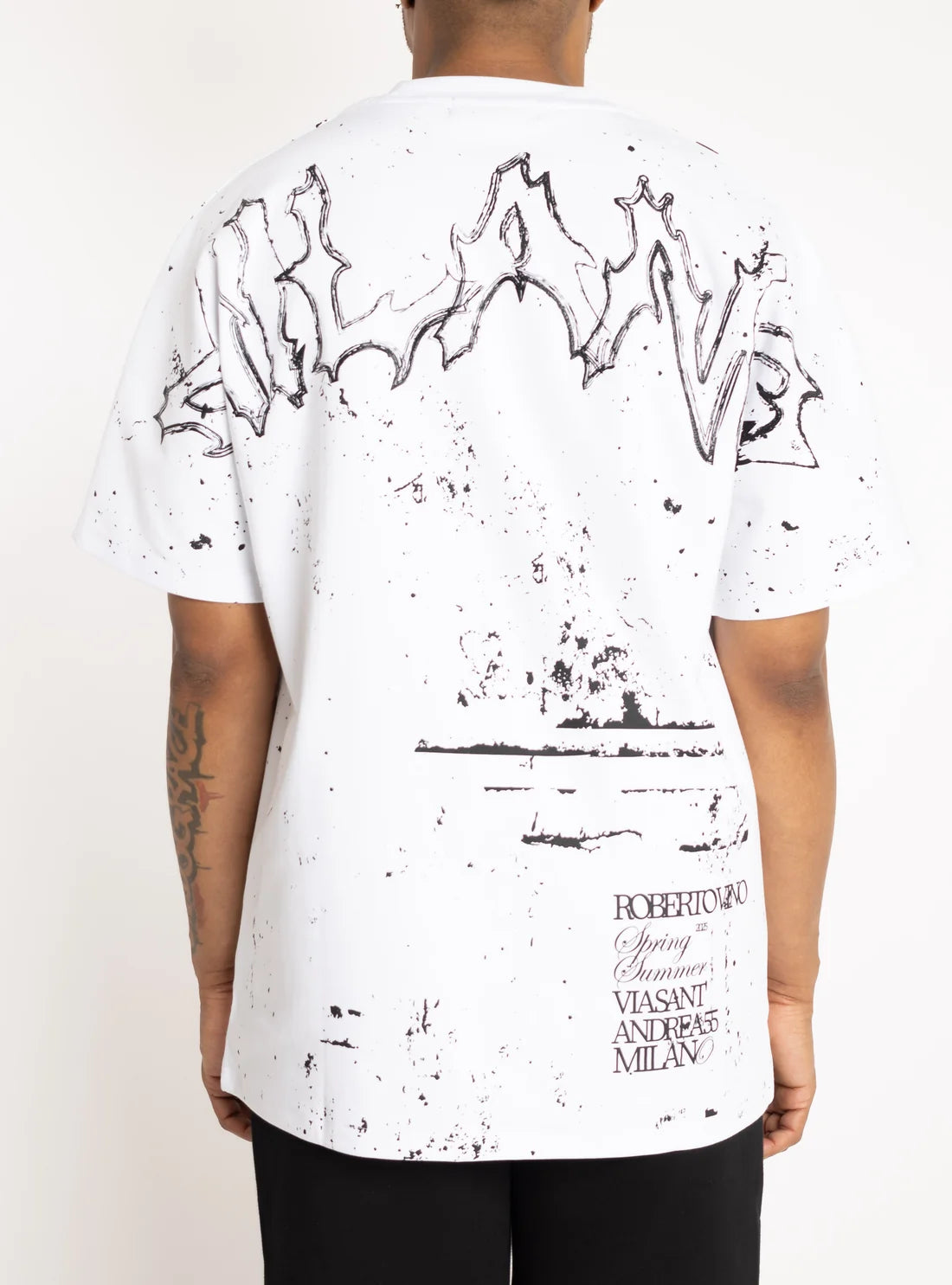 Roberto Vino Milano Moment Of Truth Over Sized T-Shirt Multi Colors