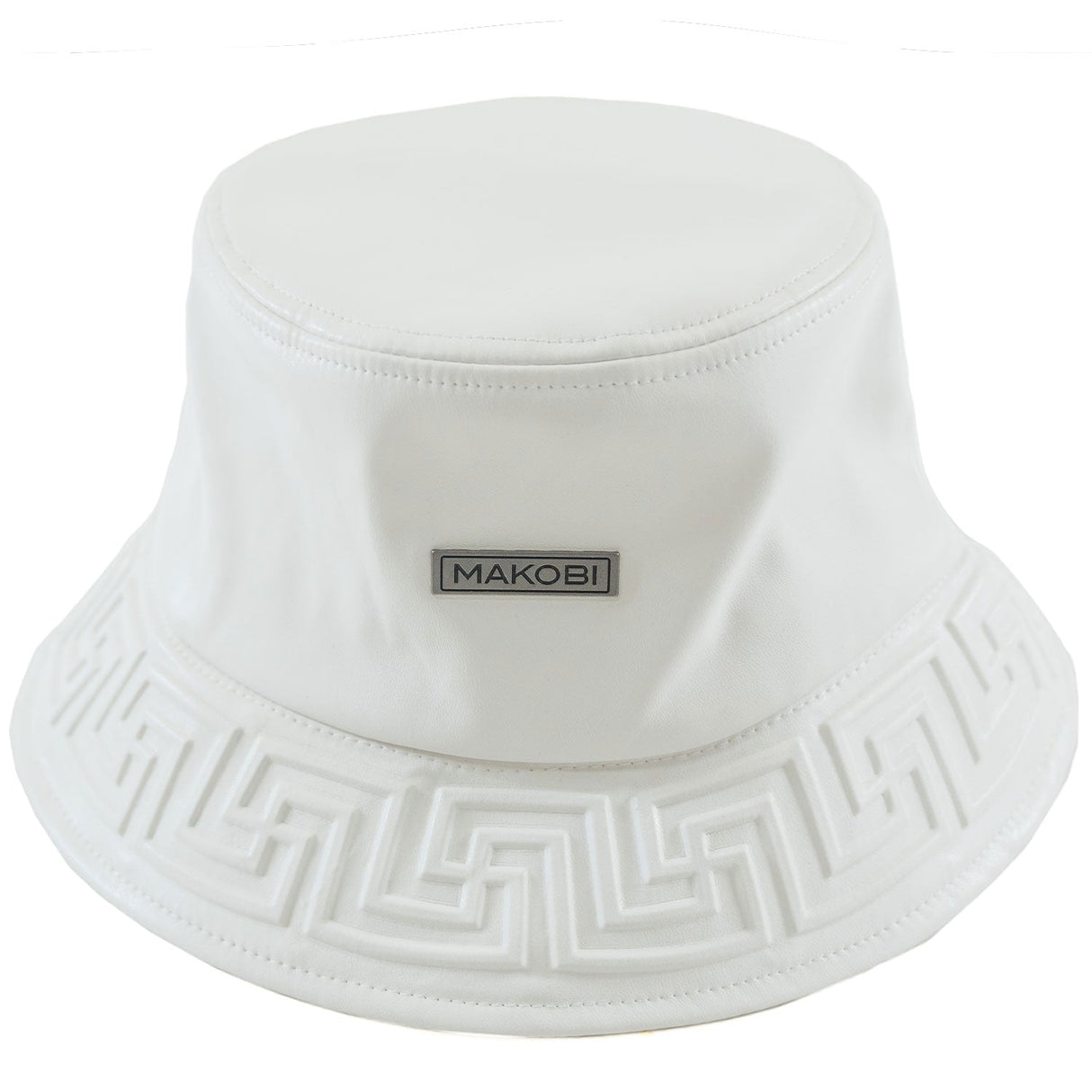 Makobi M007 Romano Vegan L. Bucket Hat - White