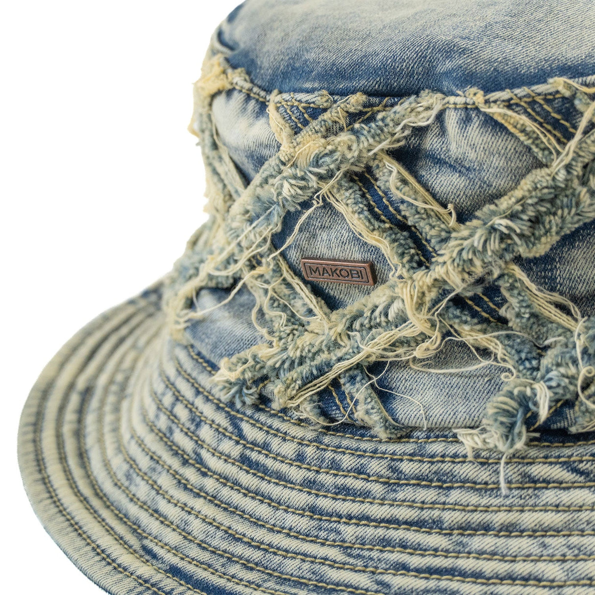 Makobi M016 Rinaldi Denim Bucket Hat - Dirt