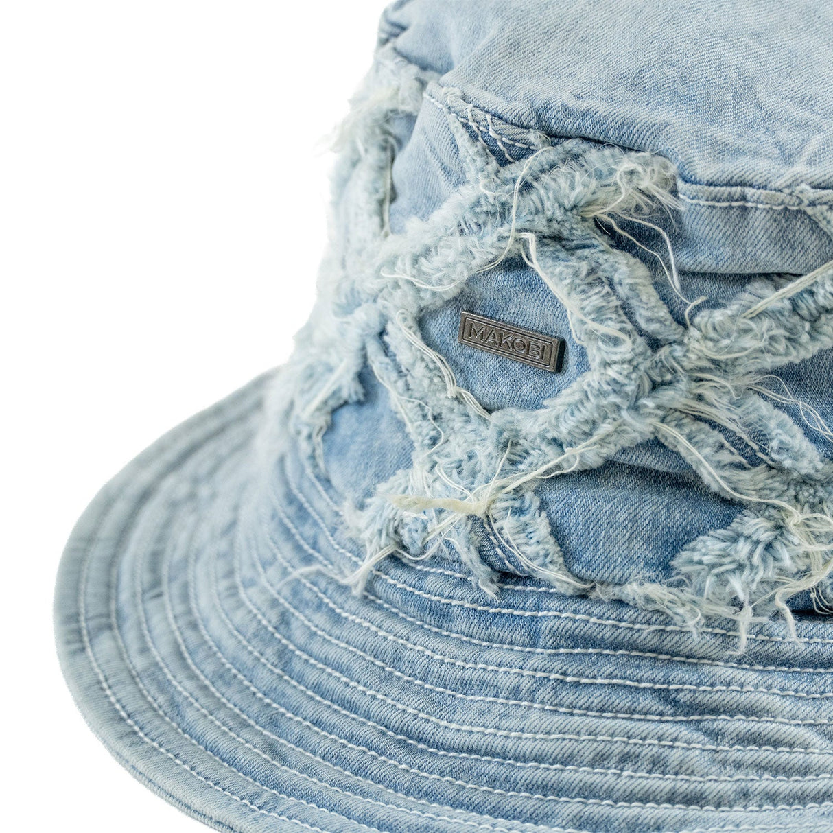 Makobi M016 Rinaldi Denim Bucket Hat - Light Wash