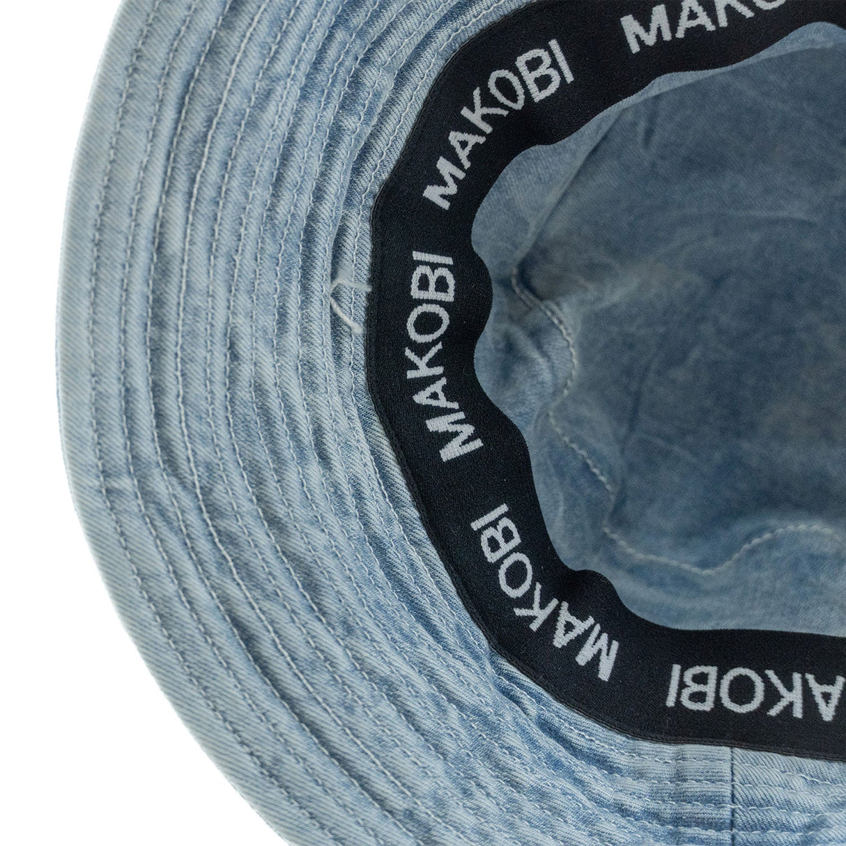 Makobi M016 Rinaldi Denim Bucket Hat - Light Wash