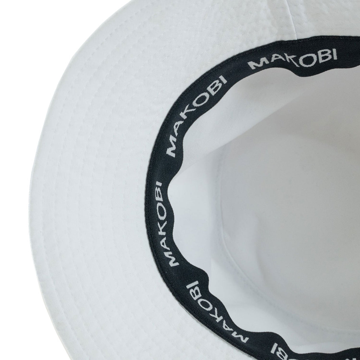 Makobi M033 Colton Nylon Bucket Hat - White
