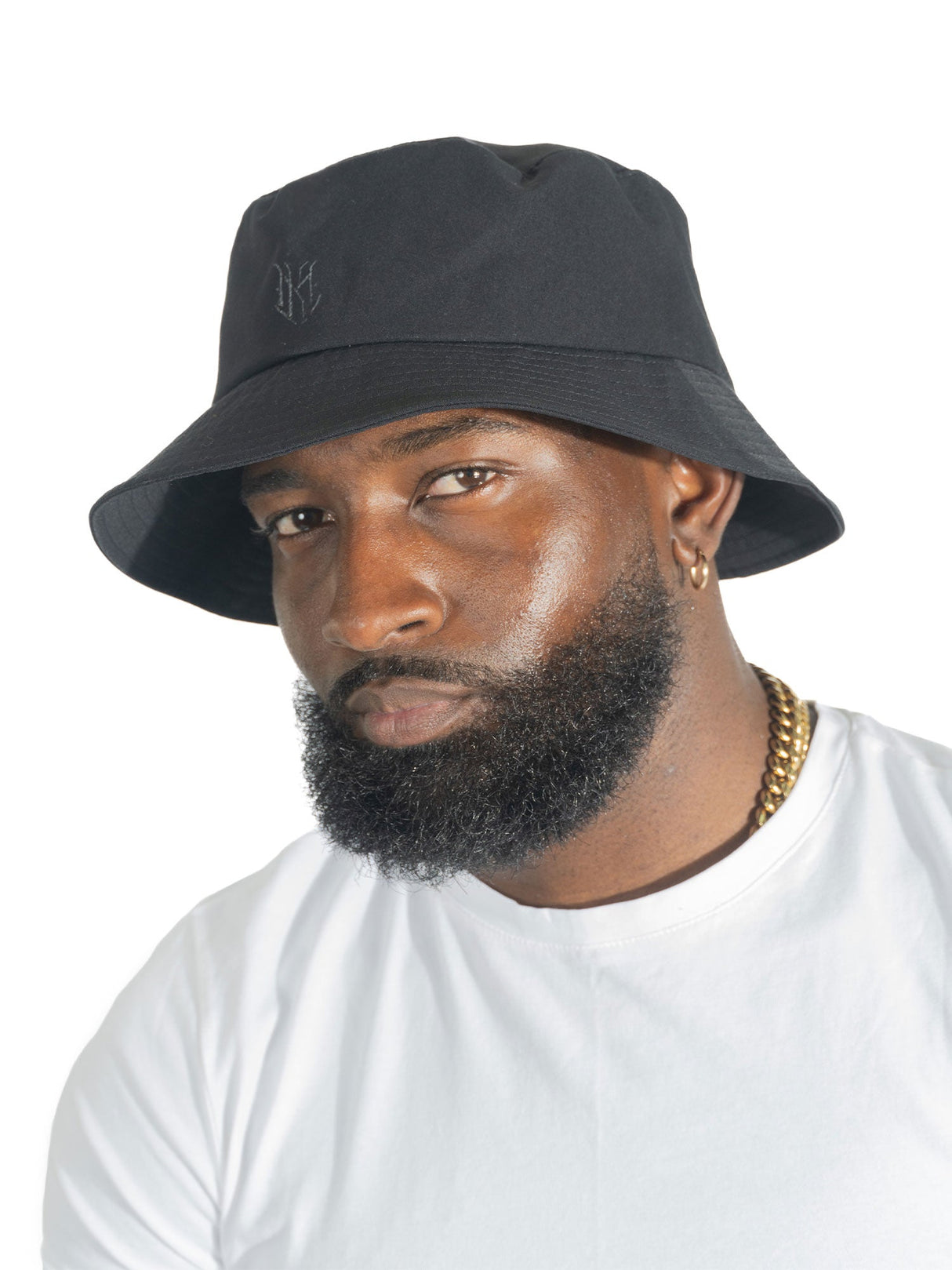 Makobi M034 Adorni Nylon Bucket Hat - Black