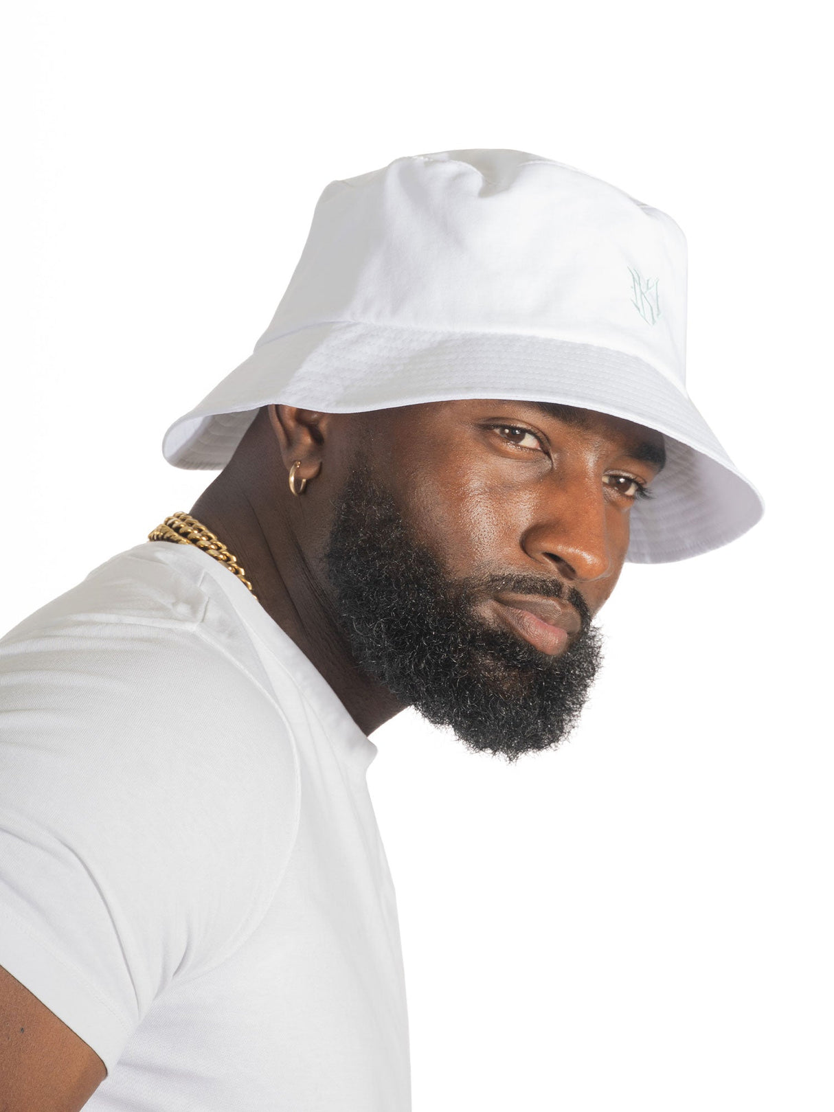 Makobi M034 Adorni Nylon Bucket Hat - White
