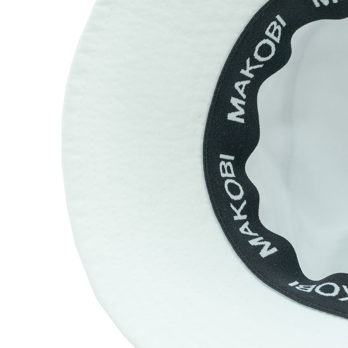 Makobi M034 Adorni Nylon Bucket Hat - White