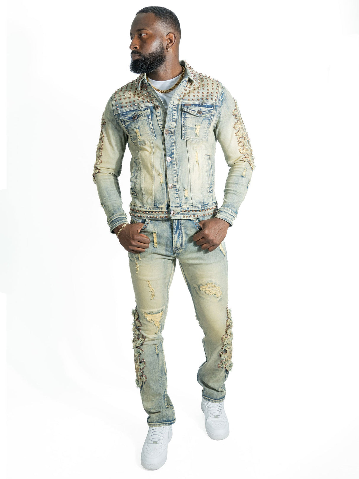 Makobi Slim Fit Jeans | M1913 Positoni Pants - Dirt