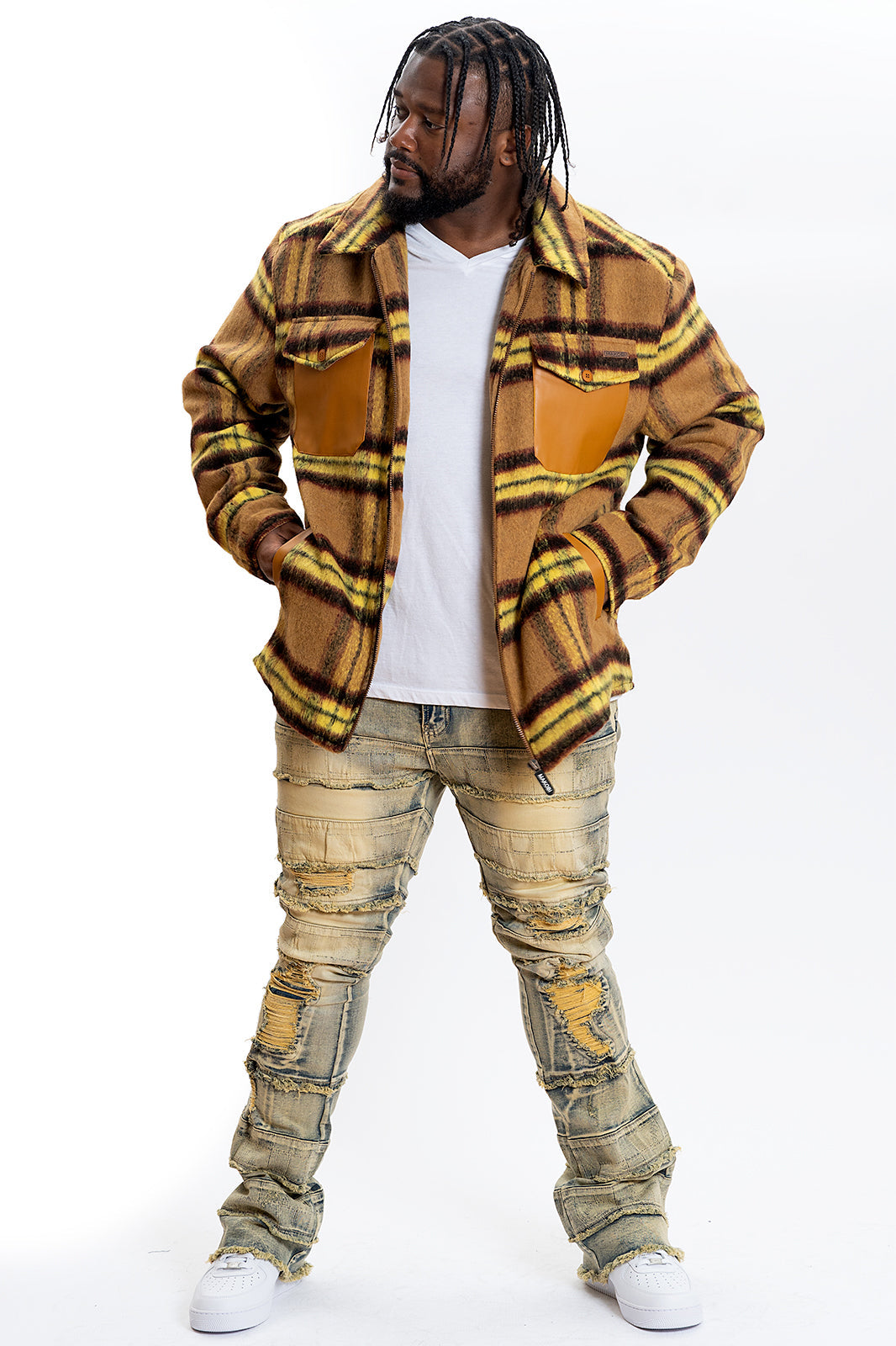 Makobi M1028 Gabana Shirt Jacket - Wheat