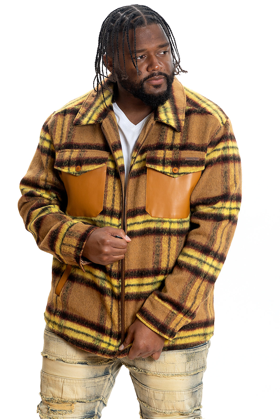 Makobi M1028 Gabana Shirt Jacket - Wheat
