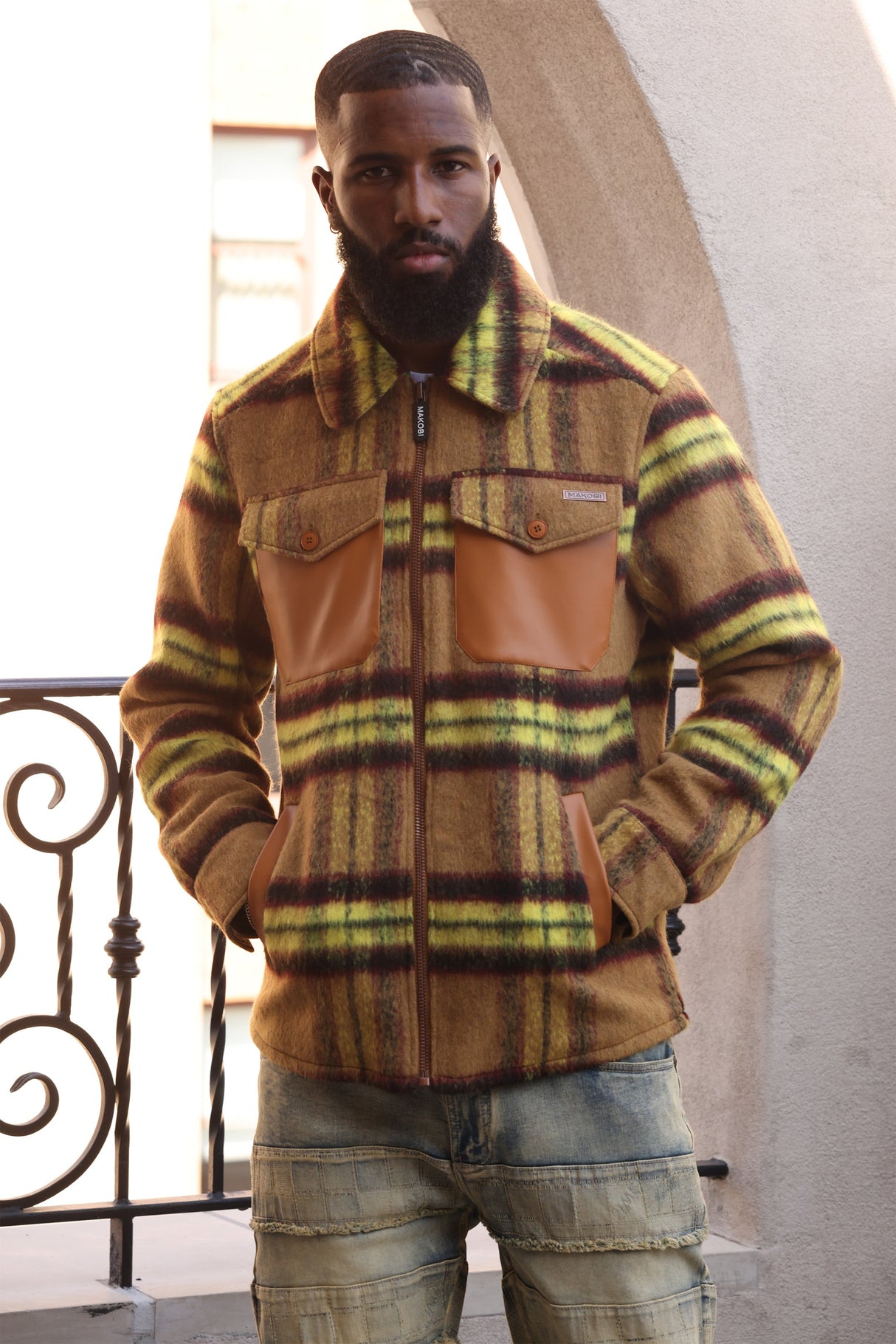 Makobi M1028 Gabana Shirt Jacket - Wheat