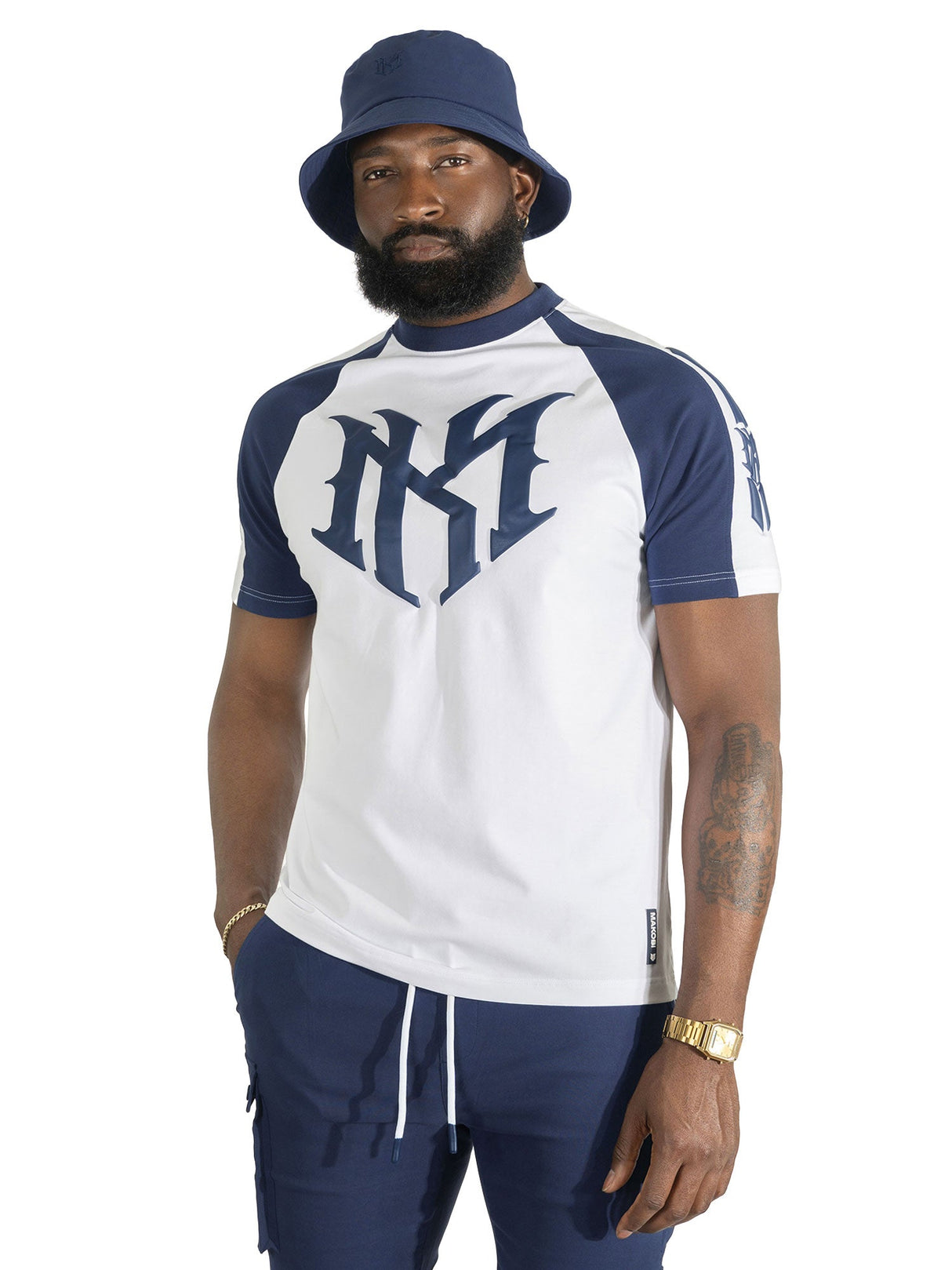 Makobi M119 Adorni Reglan T-shirt - Navy