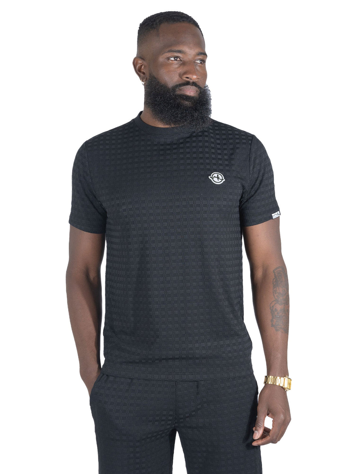 Makobi M121 Modena Knit Crewneck Tee - Black