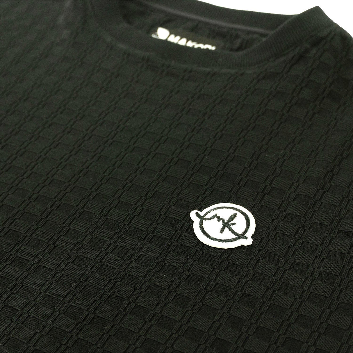 Makobi M121 Modena Knit Crewneck Tee - Black