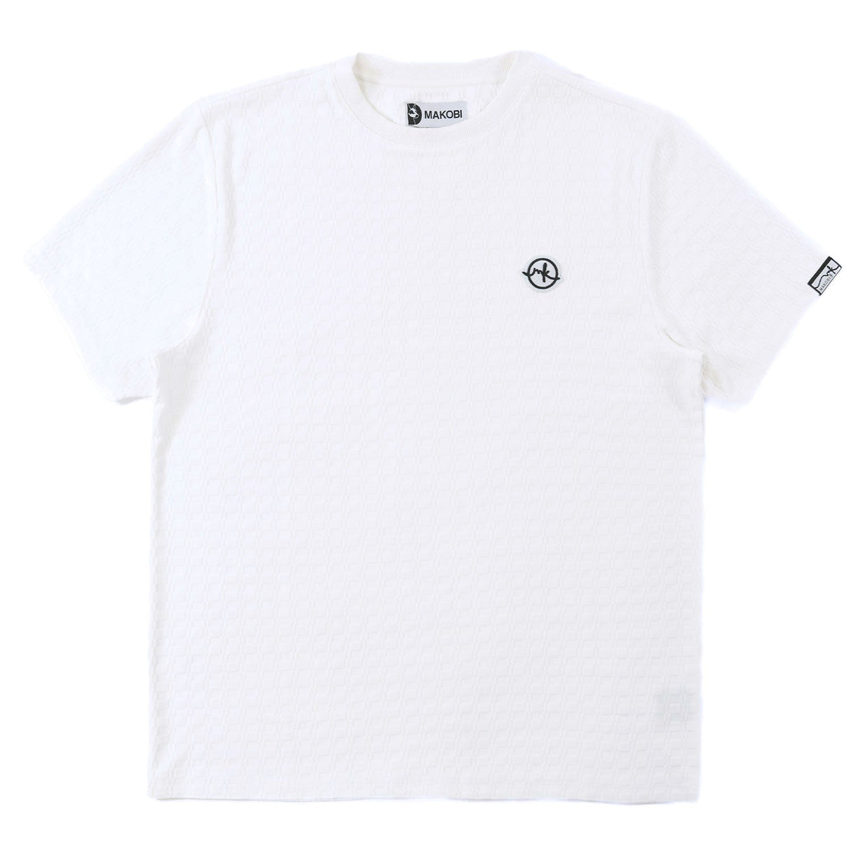 Makobi M121 Modena Knit Crewneck Tee - White