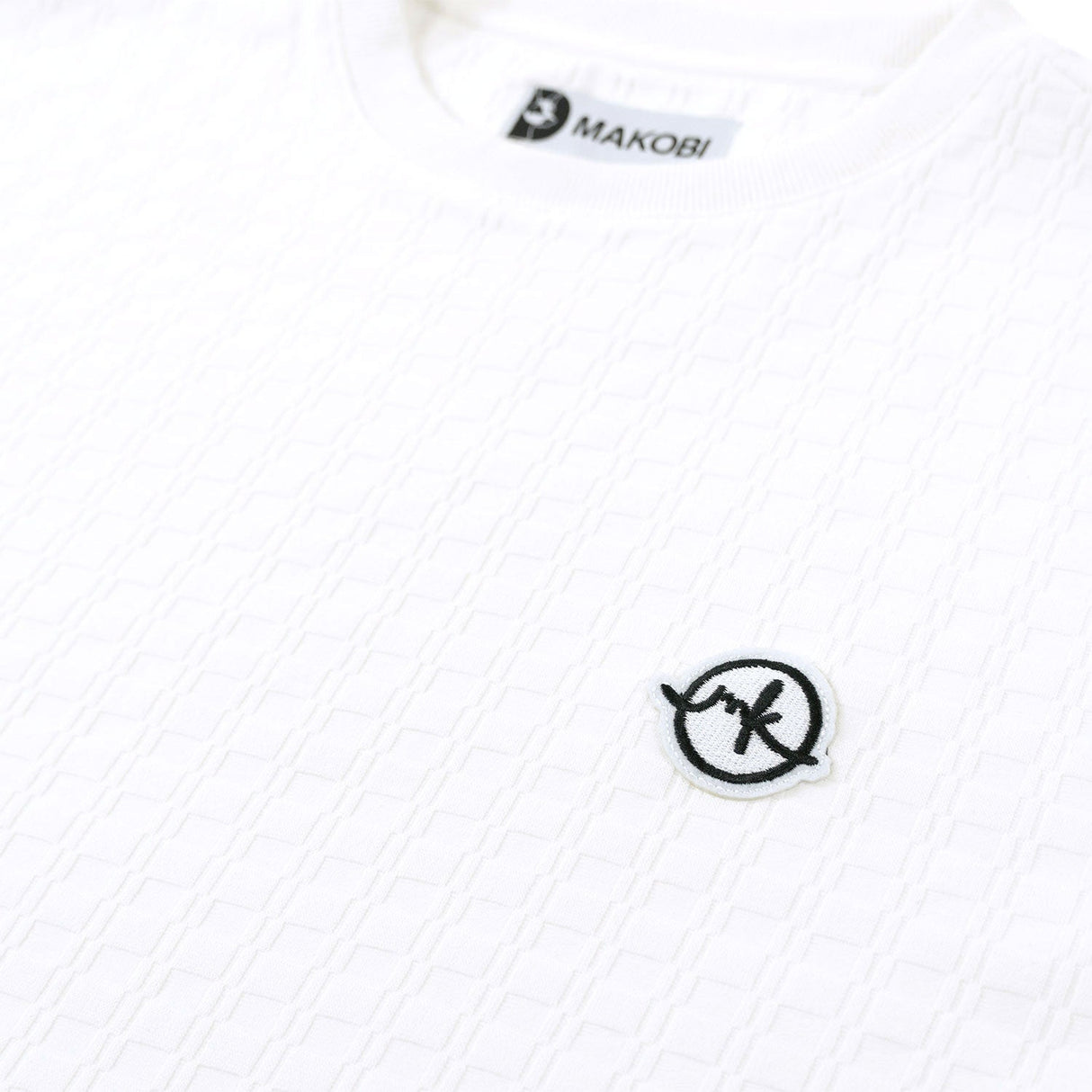 Makobi M121 Modena Knit Crewneck Tee - White