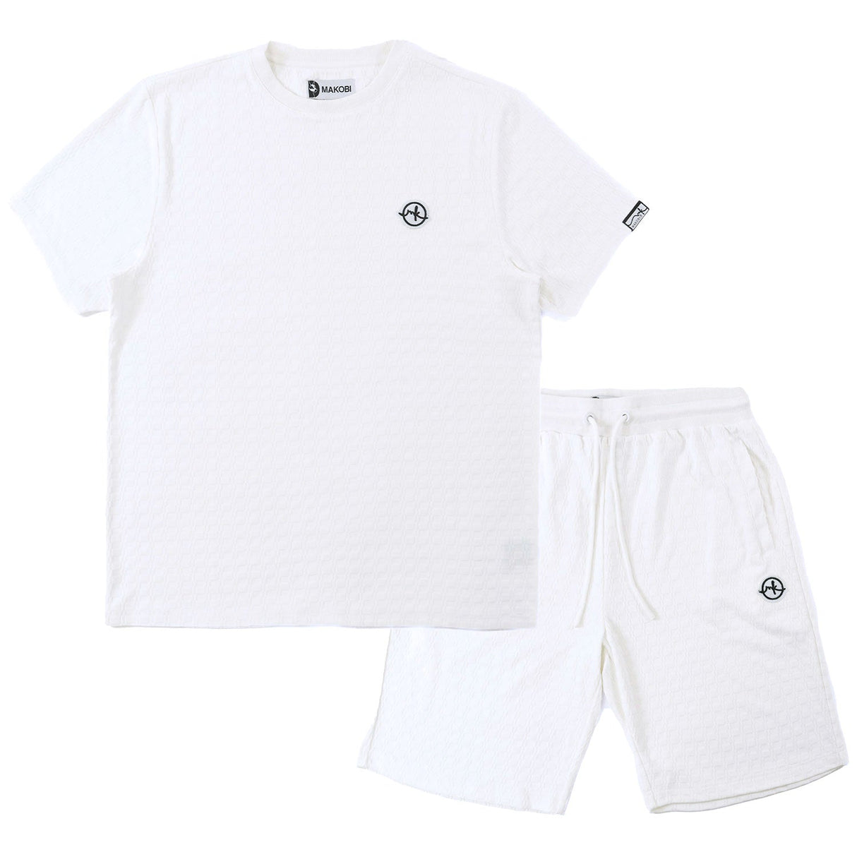 Makobi M121 Modena Knit Crewneck Tee - White