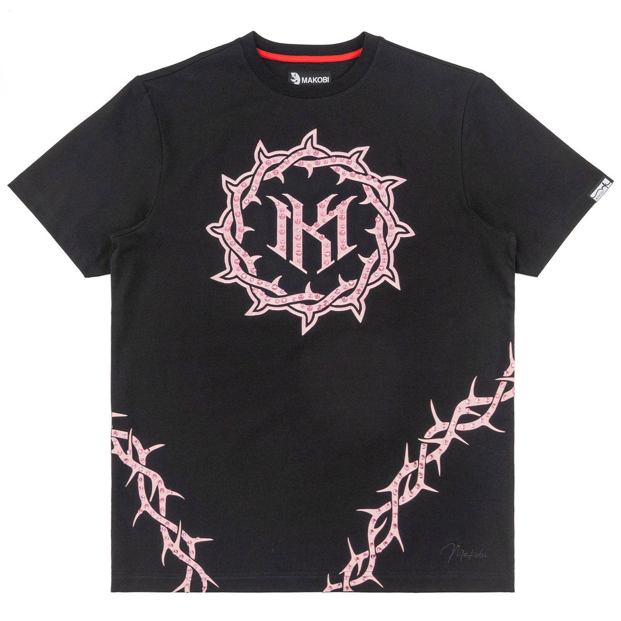 Makobi Jersey Shirt | M138 Prestige Tee - Black.Pink