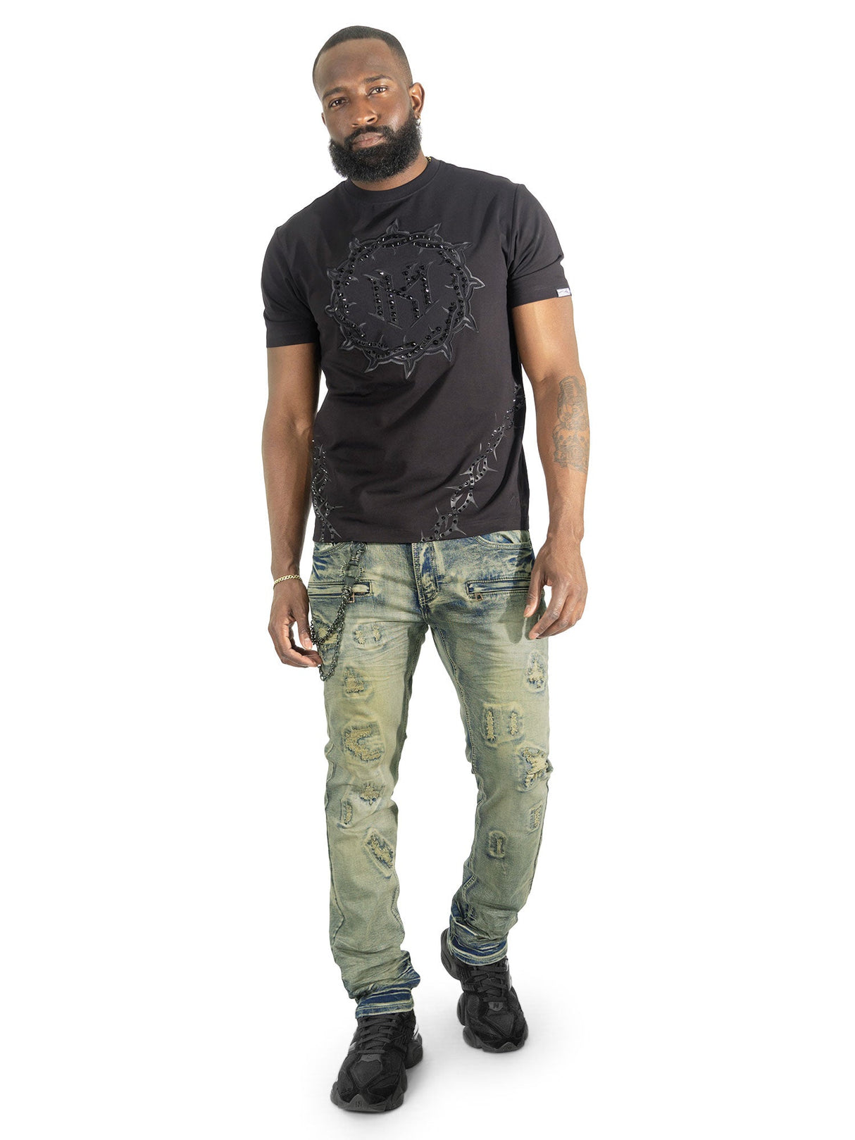Makobi Jersey Shirt | M138 Prestige Tee - Black