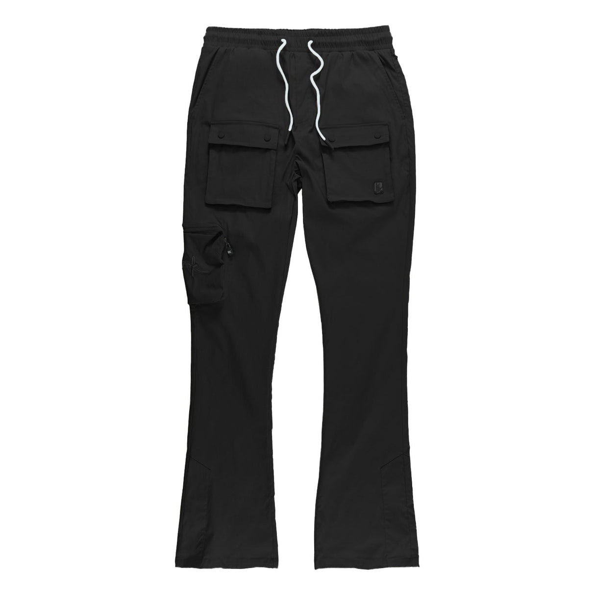 Makobi M1625 Sartoni Nylon Stacked Pants - Black