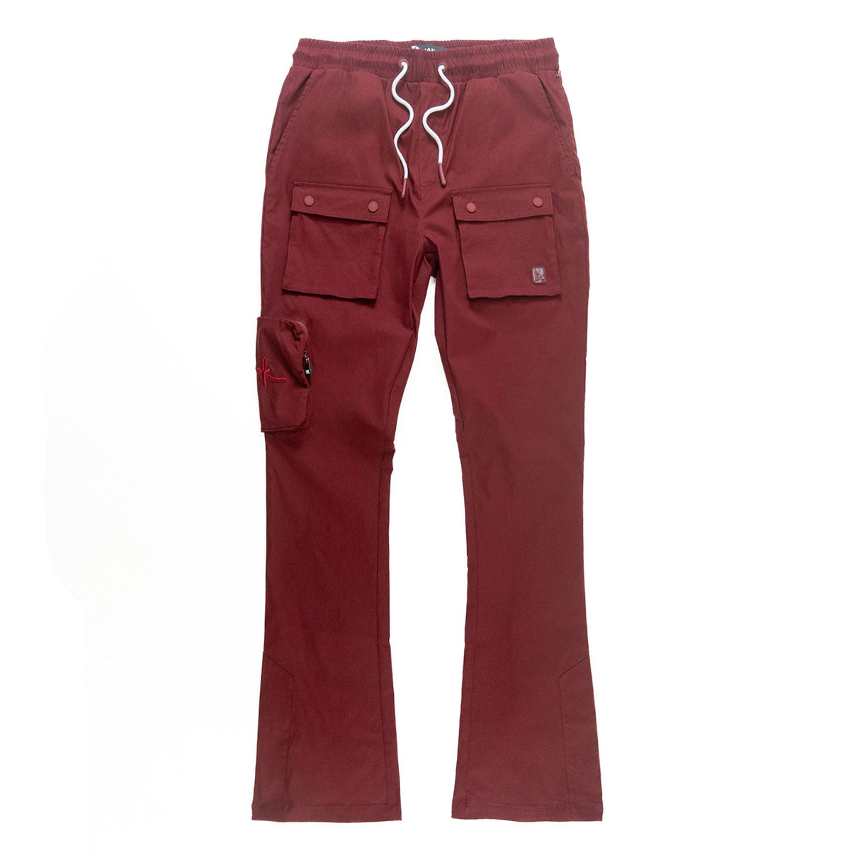 Makobi M1625 Sartoni Nylon Stacked Pants - Burgundy