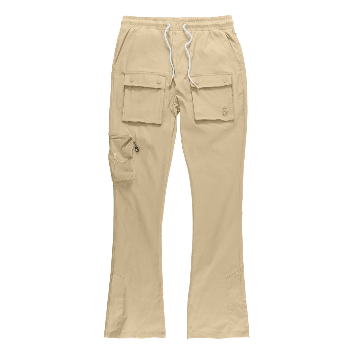 Makobi M1625 Sartoni Nylon Stacked Pants - Khaki
