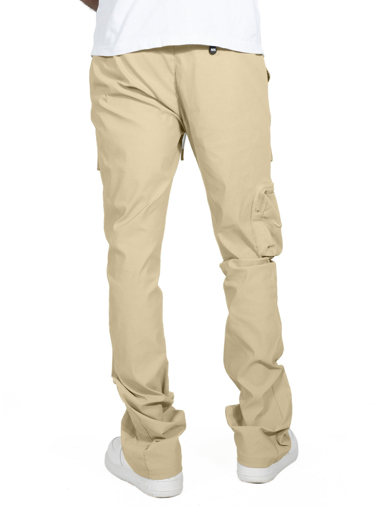 Makobi M1625 Sartoni Nylon Stacked Pants - Khaki