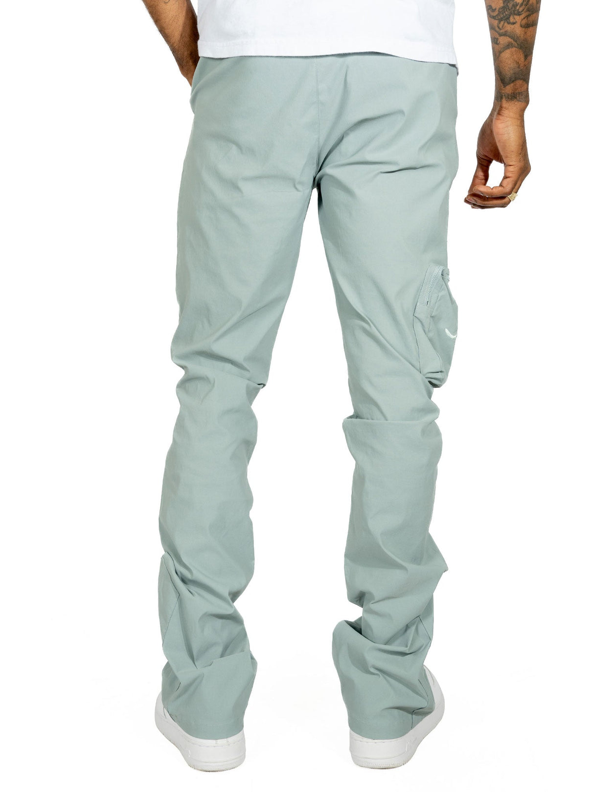 Makobi M1625 Sartoni Nylon Stacked Pants - Teal