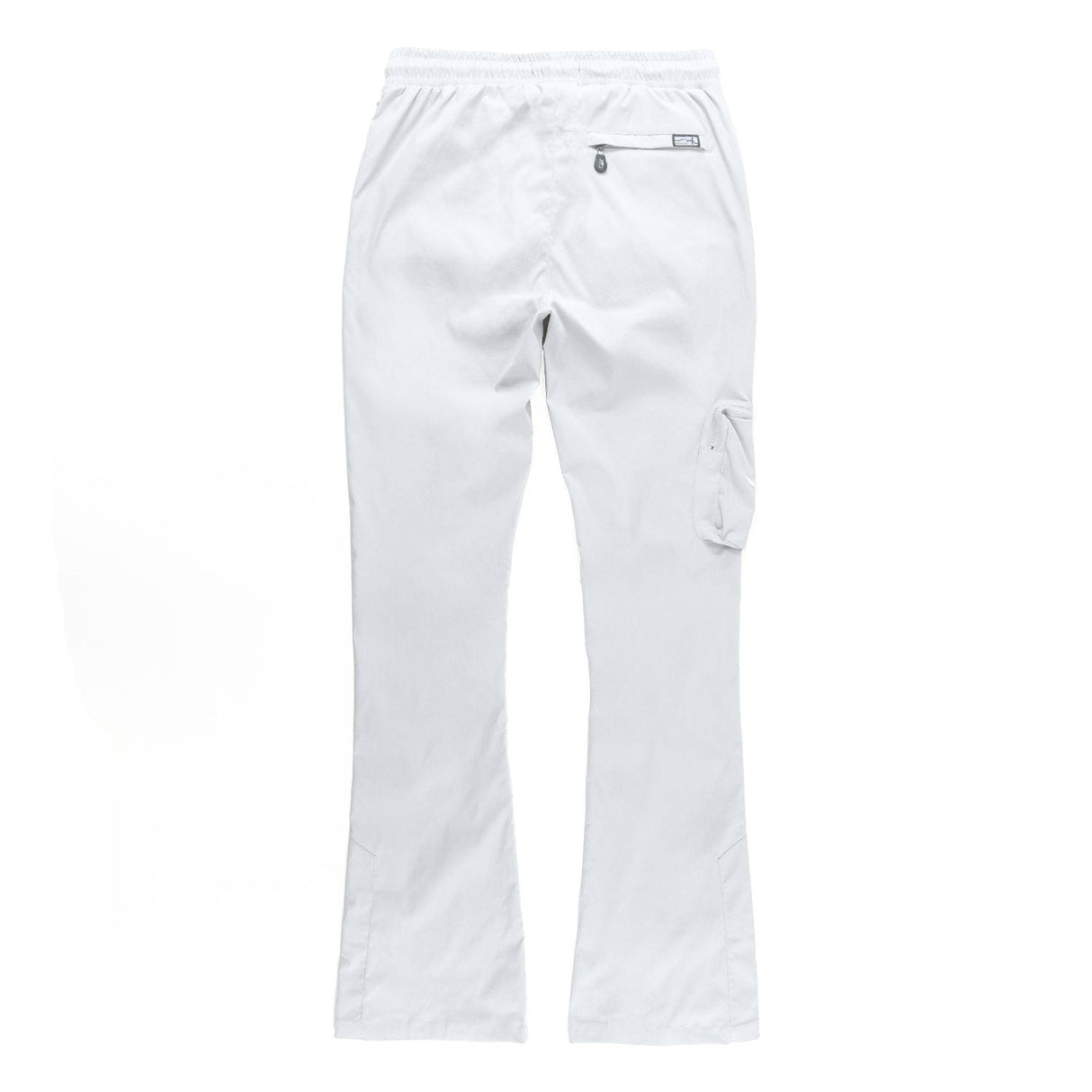 Makobi M1625 Sartoni Nylon Stacked Pants - White