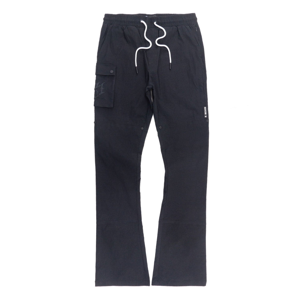 Makobi Nylon Pants | M1634 Adorni Stacked - Black
