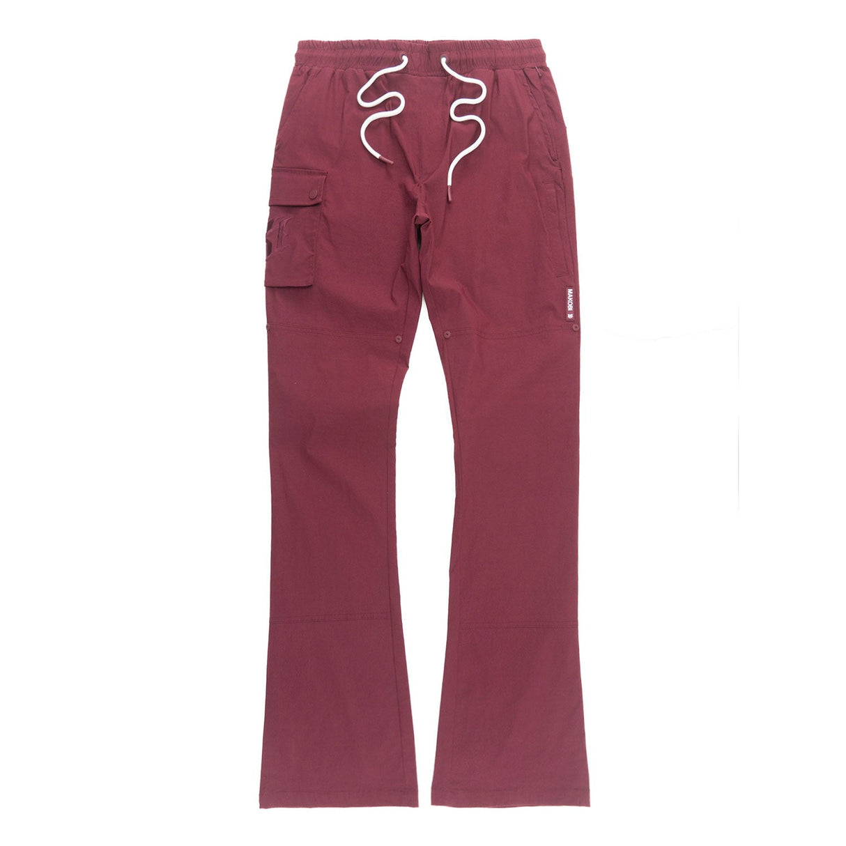 Makobi Nylon Pants | M1634 Adorni Stacked - Burgundy