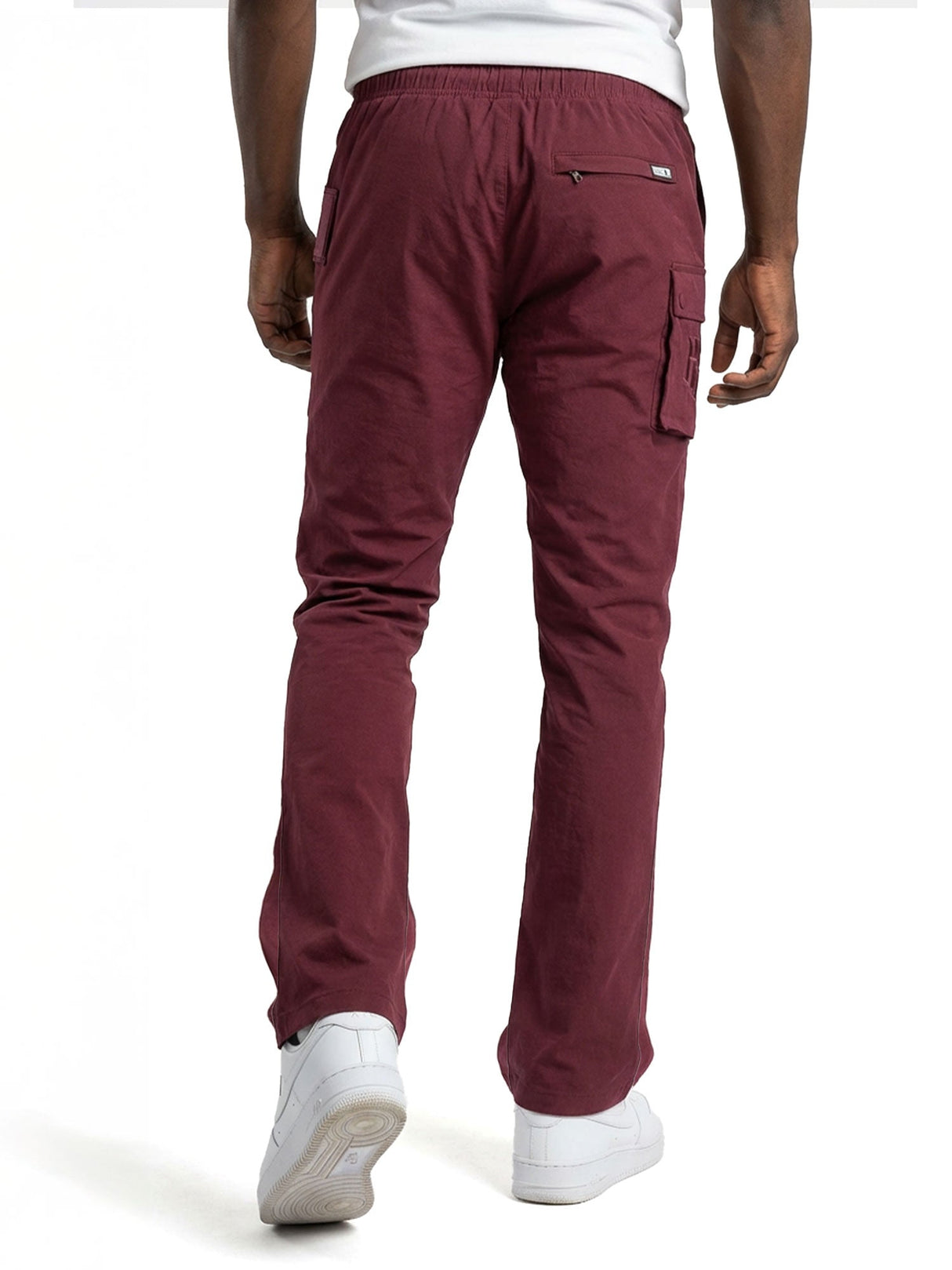 Makobi Nylon Pants | M1634 Adorni Stacked - Burgundy