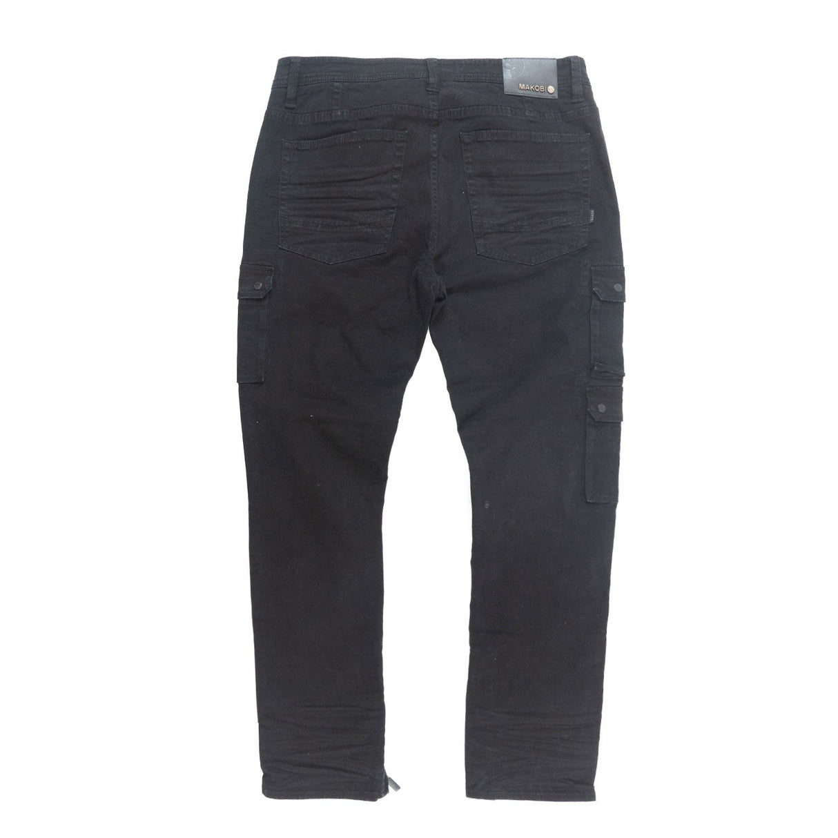 Makobi M1737 Berteli Acid Cargo Pants - Black