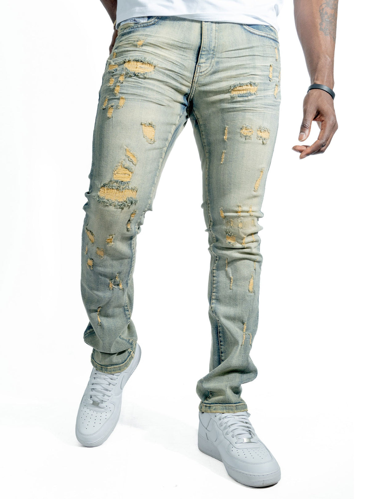 Makobi Slim Fit Jeans | M1753 Bionco Pants - Dirt