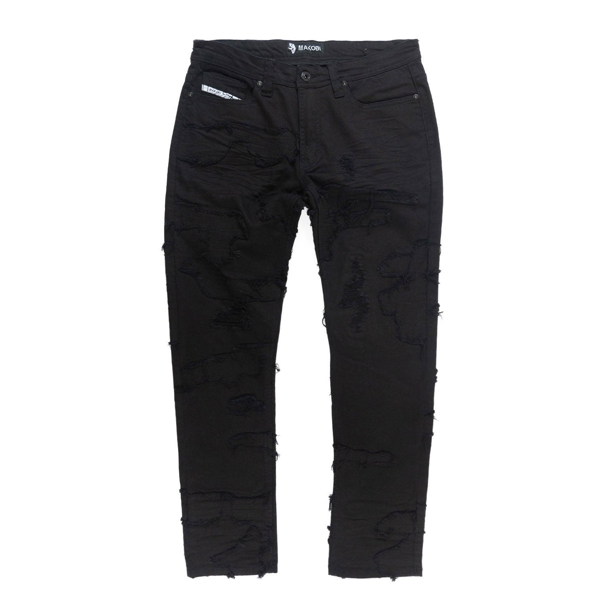 Makobi M1781 Prato Jeans - Black/Black