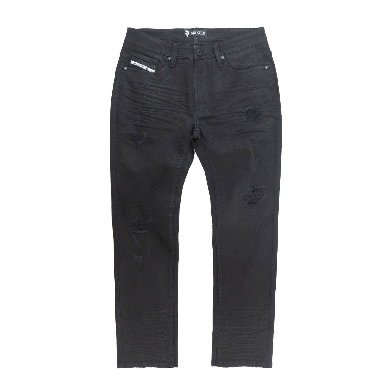 Makobi M1901 Makobi Segreto Waxed Jeans - Black