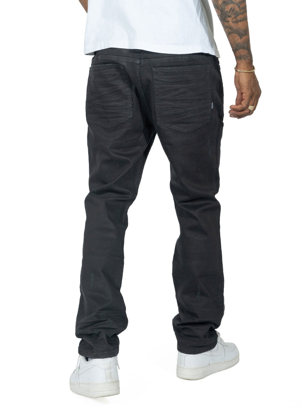 Makobi M1901 Makobi Segreto Waxed Jeans - Black