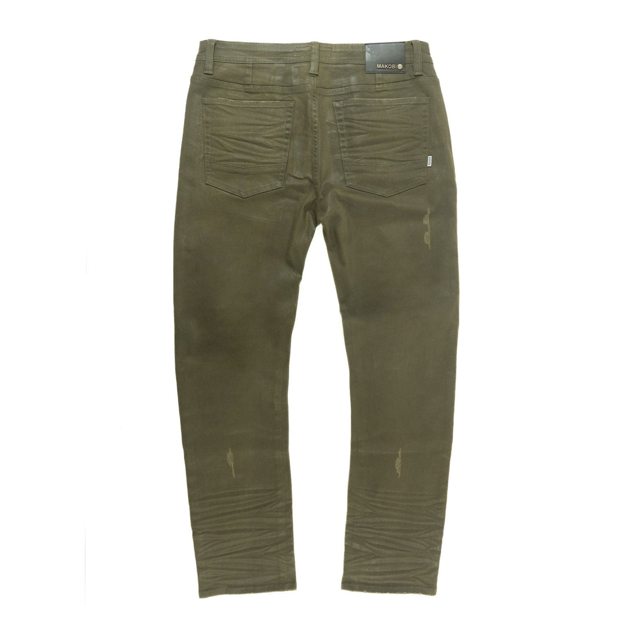 Makobi M1901 Makobi Segreto Waxed Jeans - Dark Olive