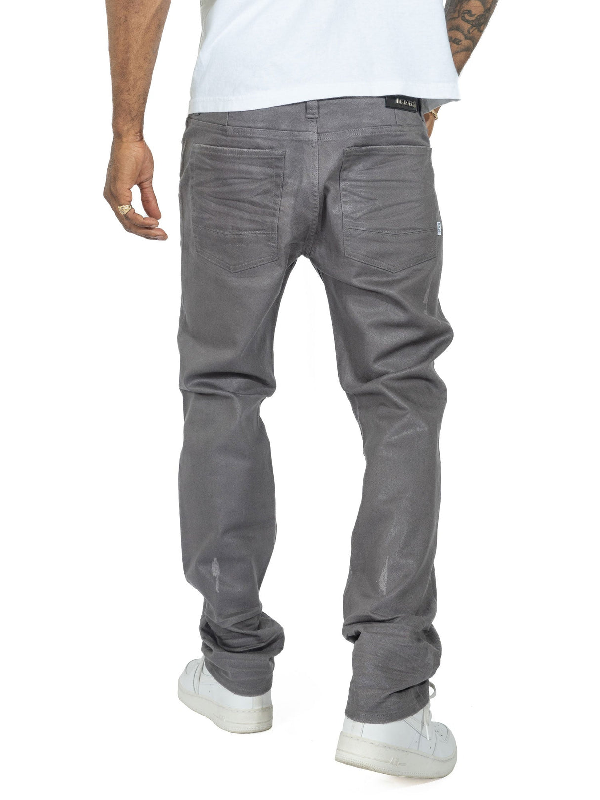 Makobi M1901 Segreto Waxed Jeans - Gray