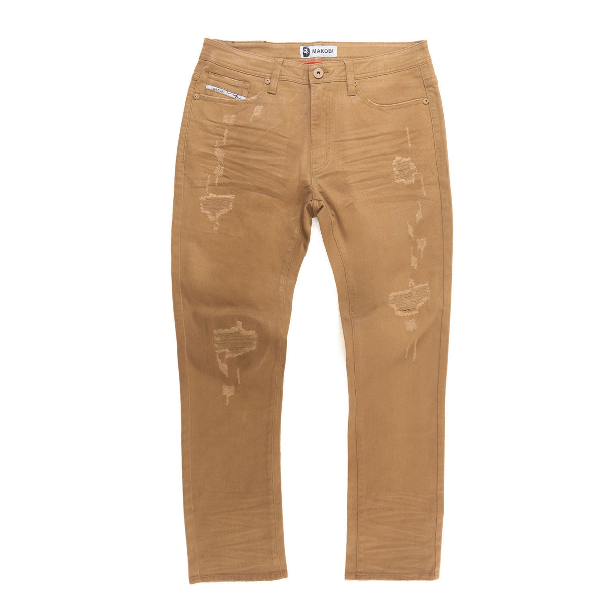 Makobi M1901 Makobi Segreto Waxed Jeans - Mocha