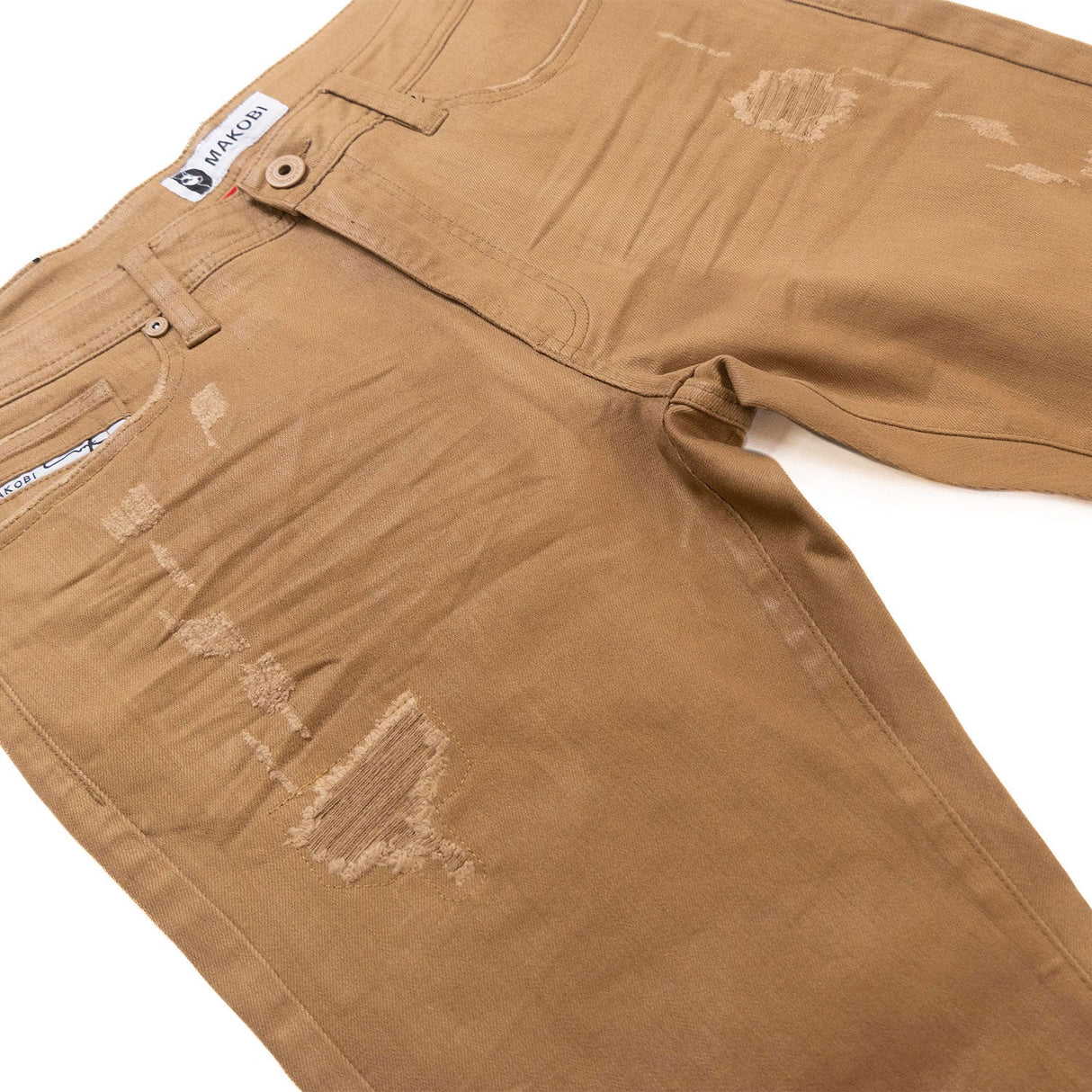 Makobi M1901 Makobi Segreto Waxed Jeans - Mocha