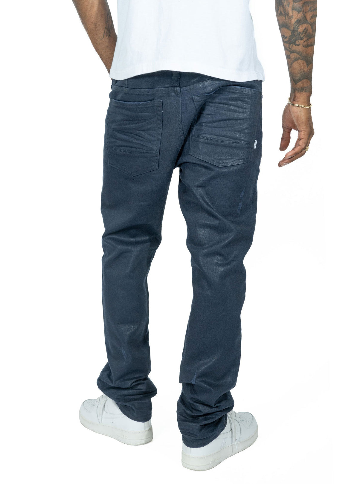 Makobi M1901 Makobi Segreto Waxed Jeans - Navy