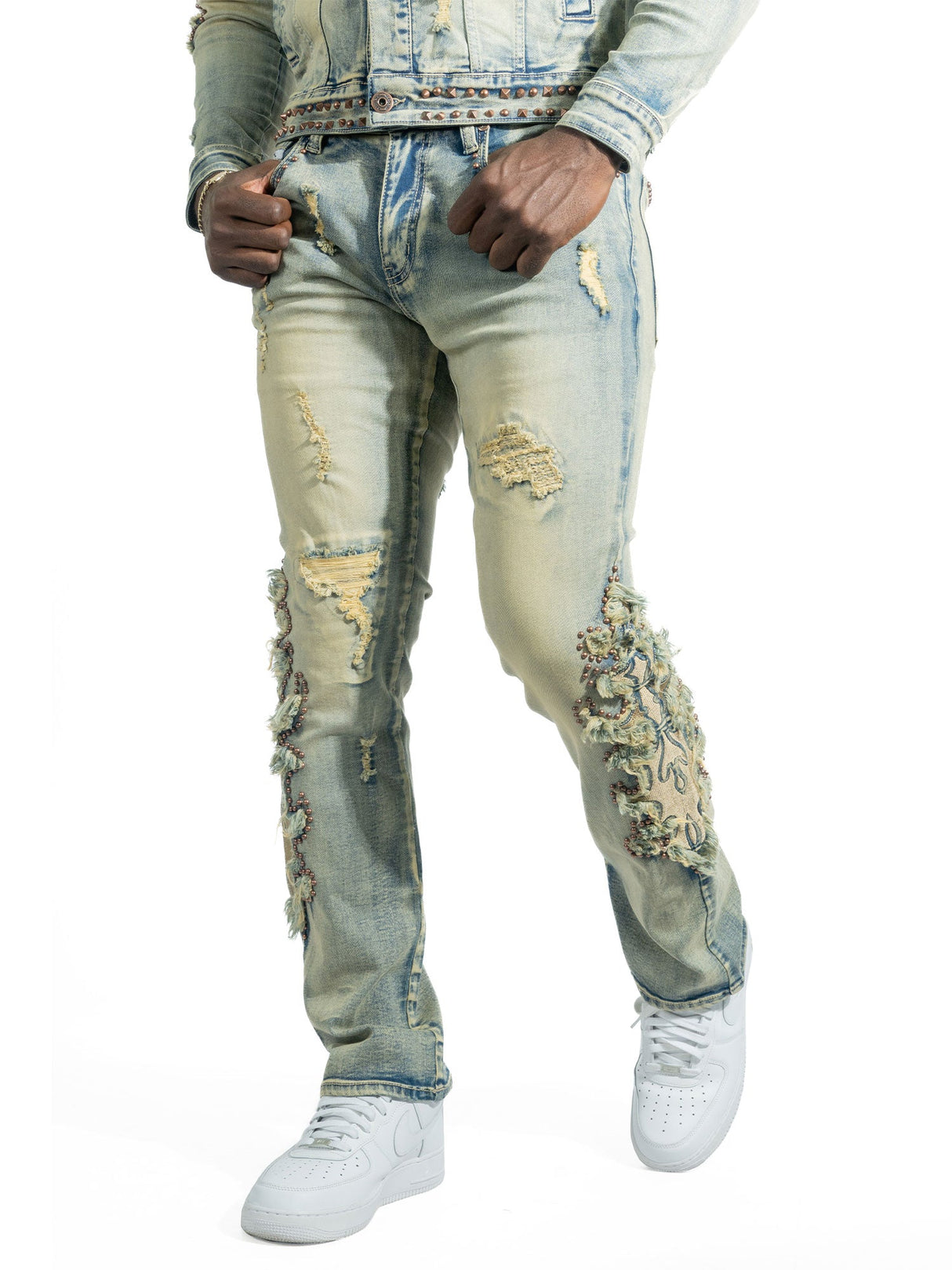 Makobi Slim Fit Jeans | M1913 Positoni Pants - Dirt