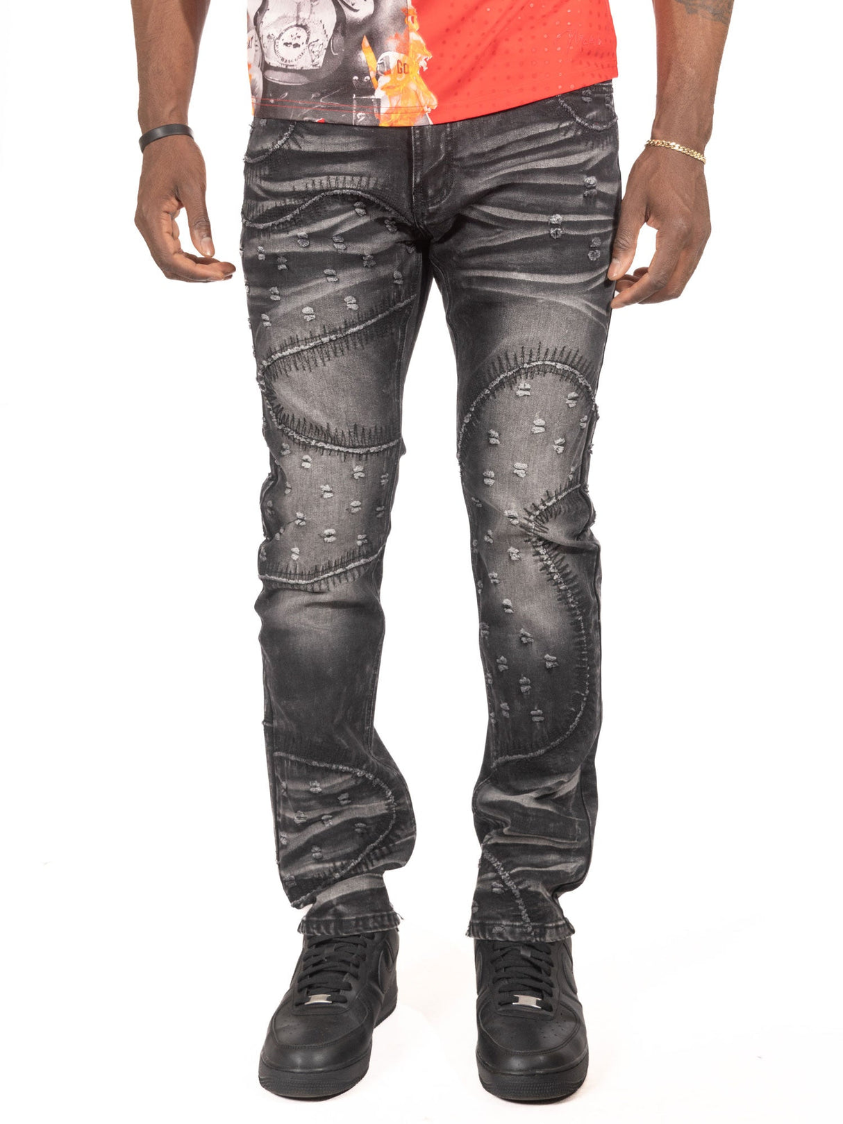 Makobi Slim Fit Jeans | M1935 Esposito Pants - Black