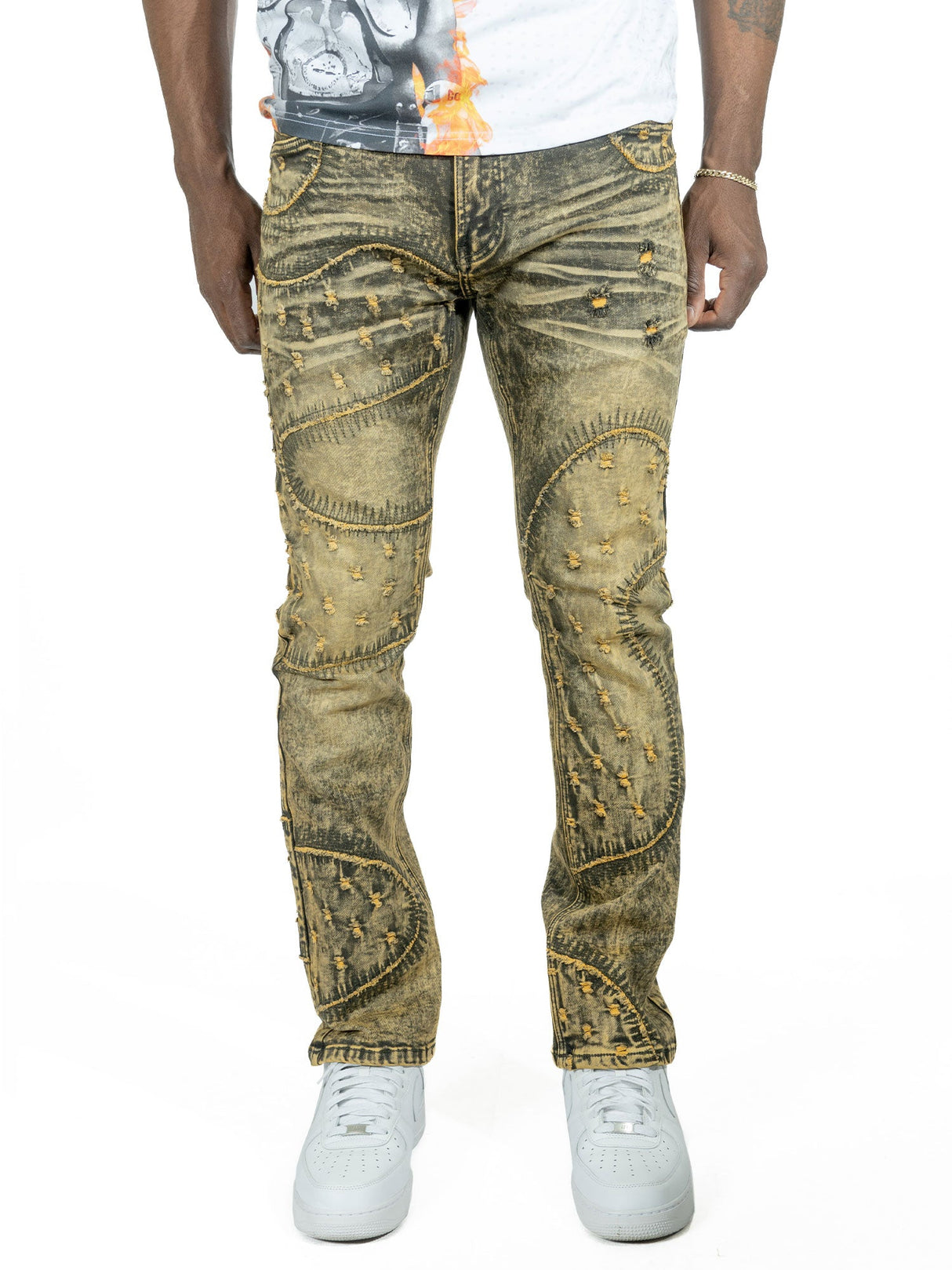 Makobi Slim Fit Jeans | M1935 Esposito Pants - Olive