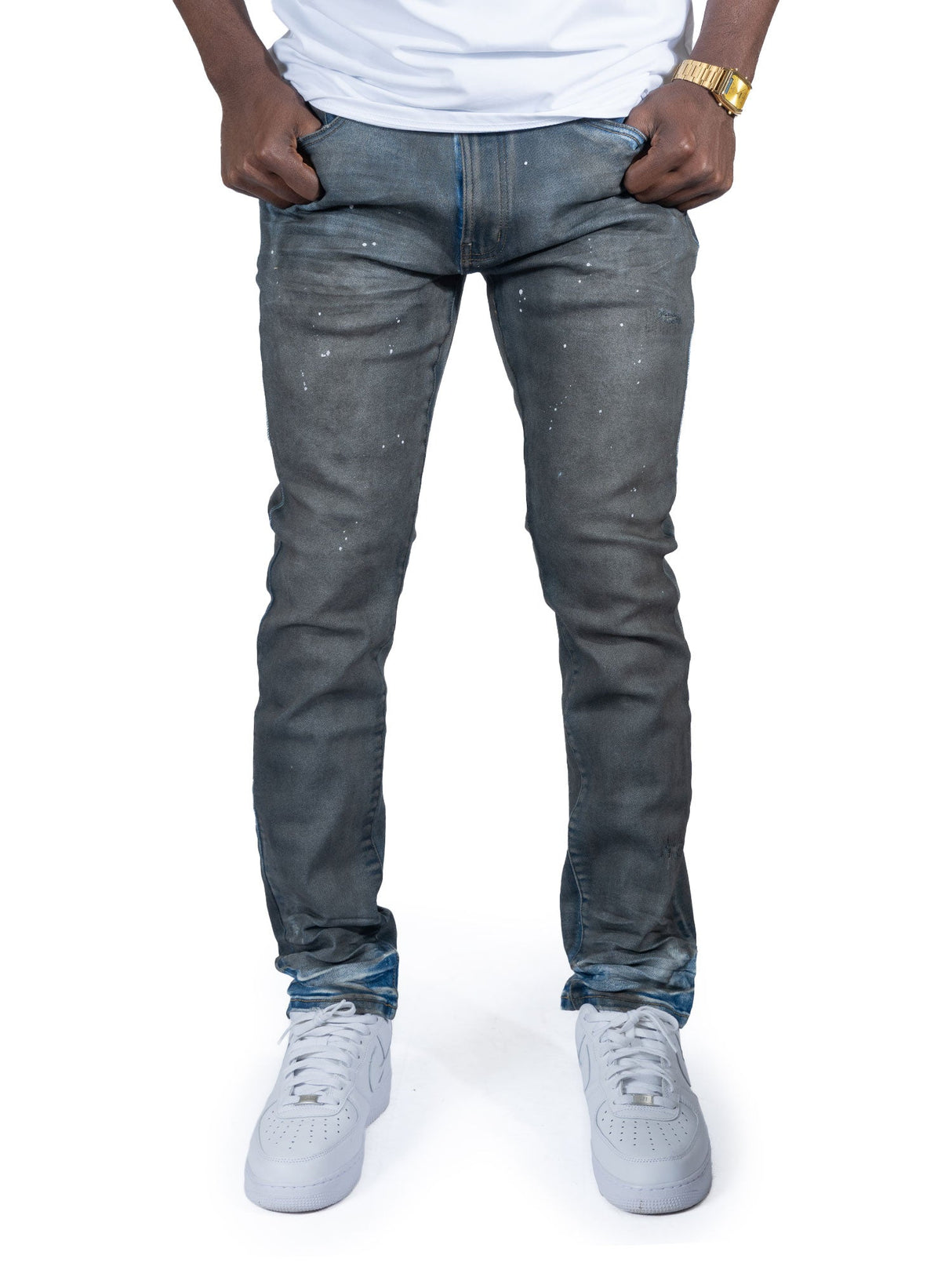 Makobi M1991 Avenida Greased Jeans - Grease Wash