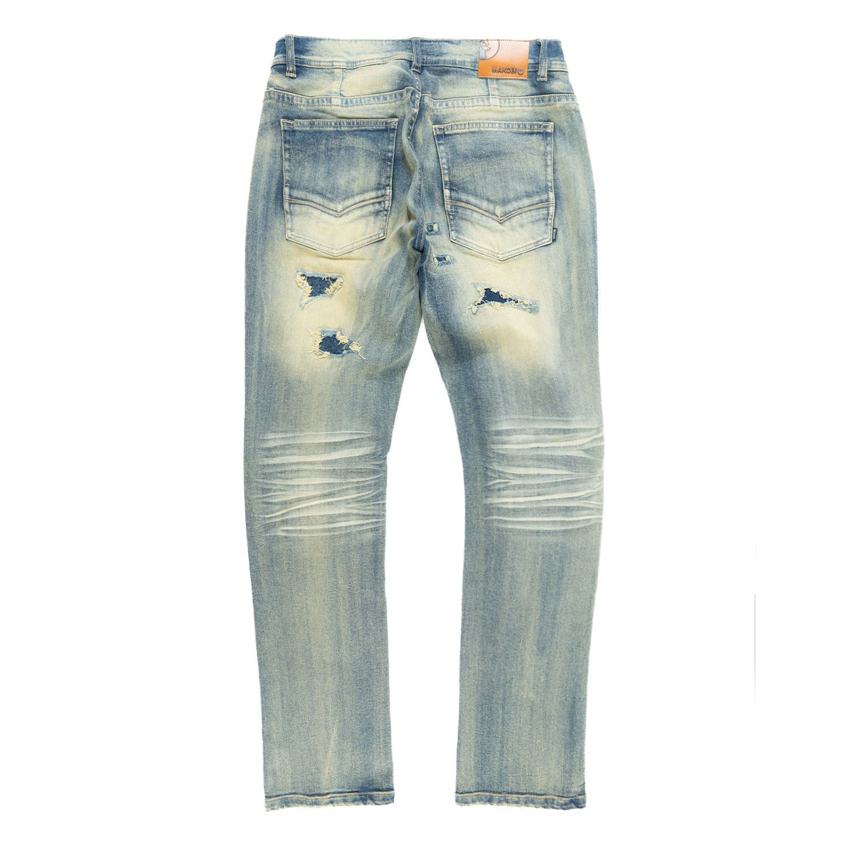 Makobi M1993 Argento Riped & Repair Jeans - Dirt