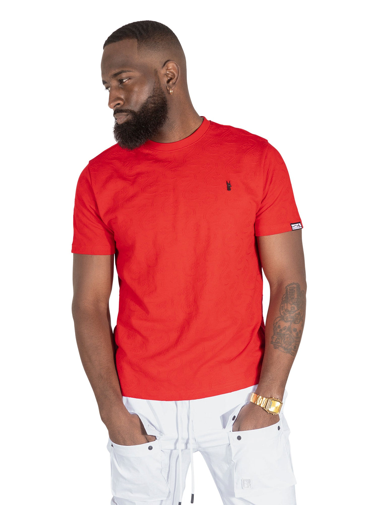 Makobi M316 Sartoni Embossed Tee - Red